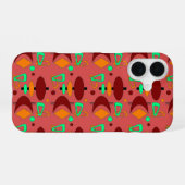 Retro Crescent Totem-vormen iPhone 16 Hoesje (Achterkant horizontaal)