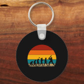 Retro Cricket Evolution - Grappig Cricket  Sleutelhanger (Voorkant)