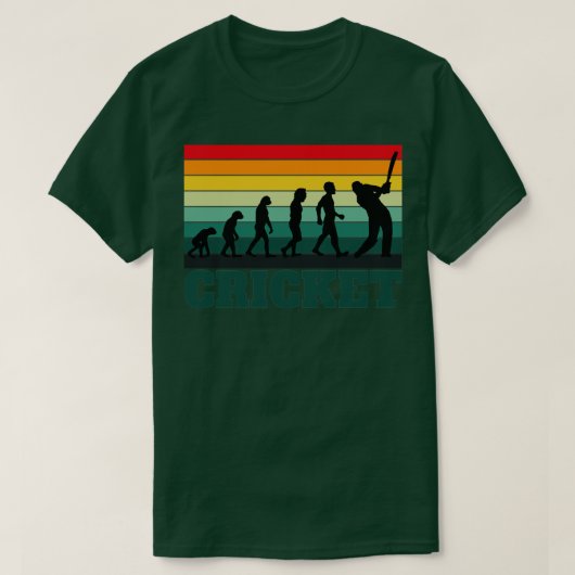  Retro Cricket Summer Cricket English Retro T-shirt (Design voorkant)