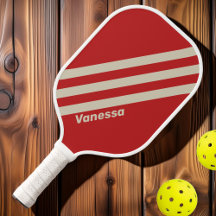 Retro Crimson Drie Strepen met Naam