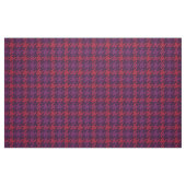 Retro crimson red paars houndstooth plaid stof (Fat Quarter)