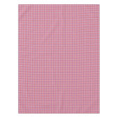 Retro crimson red paars houndstooth plaid tafelkleed (Voorkant)