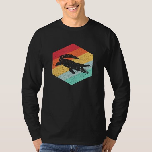 Retro Crocodile Alligator T-shirt (Voorkant)