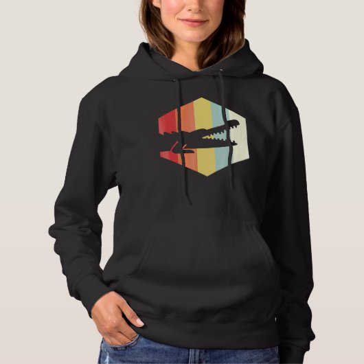 Retro Crocodile Hoodie (Voorkant)