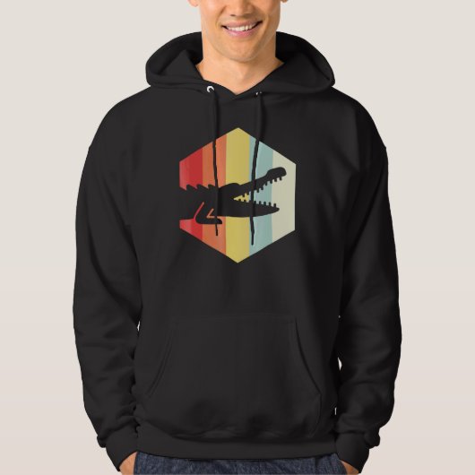 Retro Crocodile Hoodie (Voorkant)