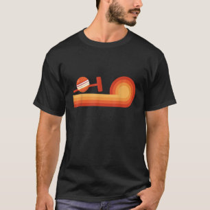 Retro Croquet Gift Croques voor Dames Mannen Team T-shirt