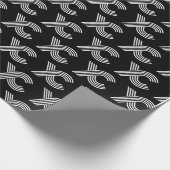 Retro Cross Country Gift, XC running logo Cadeaupapier (Hoek)