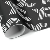 Retro Cross Country Gift, XC running logo Cadeaupapier (Rol Hoek)