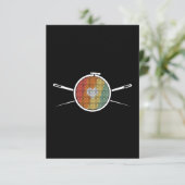 Retro Cross Stich Bedankkaart (Staand voorkant)