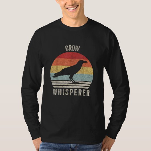 Retro Crow Whisperer Grappige Vogels Lover Crow Vi T-shirt (Voorkant)