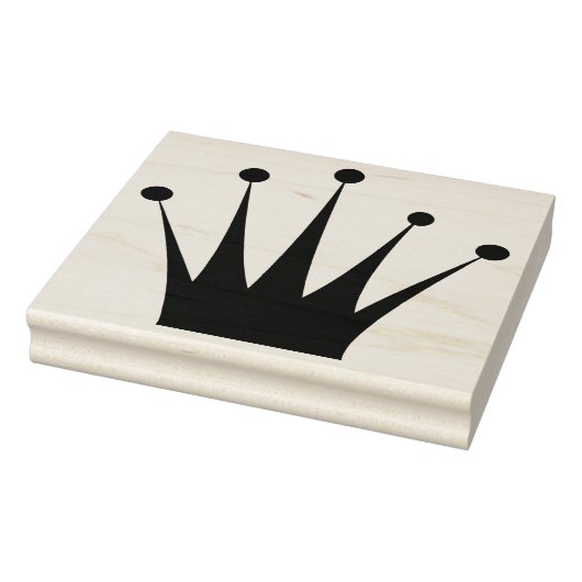 Retro Crown Silhouette Rubber Art Stamp Rubberstempel (Stempel)