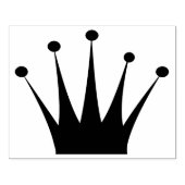 Retro Crown Silhouette Rubber Art Stamp Rubberstempel (Afrduk)