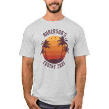 Retro cruise familie reis aangepaste naam reünie