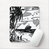 Retro Cruise Ship Muismat (Met muis)