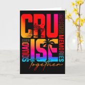 Retro Cruise Squad 2025 Samen Herinneringen Maken  Kaart (Gele Bloem)