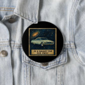 Retro Cruiser in de diepe ruimte Ronde Button 4,0 Cm (In situ)
