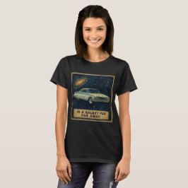 Retro Cruiser in de diepe ruimte T-shirt