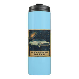 Retro Cruiser in de diepe ruimte Thermosbeker