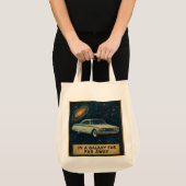 Retro Cruiser in de diepe ruimte Tote Bag (Voorkant (product))