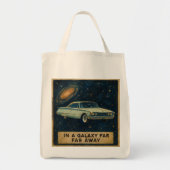 Retro Cruiser in de diepe ruimte Tote Bag (Voorkant)
