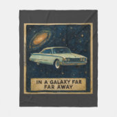 Retro Cruiser in Deep Space  Fleece Deken (Voorkant)