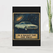 Retro Cruiser in Deep Space Kaart (Voorkant)