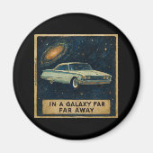 Retro Cruiser in Deep Space  Magneet (Voorkant)