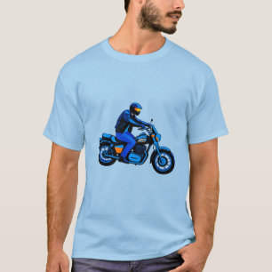 🏍️ Retro Cruiser Motorfiets Rijder Vintage Weg T-shirt