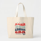 retro-cruisetijd grote tote bag (Voorkant)