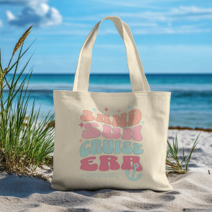 retro-cruisetijd grote tote bag