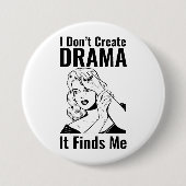 Retro Crying Woman Drama Button (Voorkant)