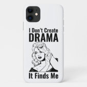 Retro Crying Woman Drama iPhone case (Achterkant)
