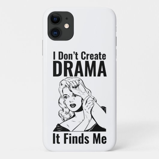 Retro Crying Woman Drama iPhone case (Achterkant)
