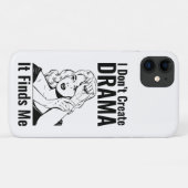 Retro Crying Woman Drama iPhone case (Achterkant (horizontaal))