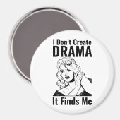 Retro Crying Woman Drama Magnet (Voorkant / Achterkant)