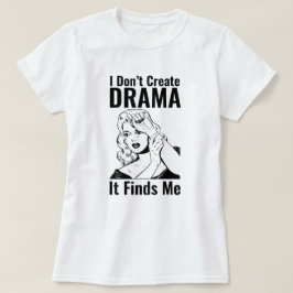 Retro Crying Woman Drama T-Shirt