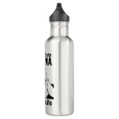Retro Crying Woman Drama Water Bottle Waterfles (Rechts)
