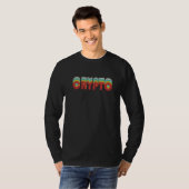 Retro CryptovalutaVintage Blockchain Crypto T-shirt (Voorkant volledig)