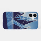 Retro Crystal Peaks iPhone 16 Hoesje (Achterkant horizontaal)