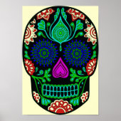 Retro Crystal Skull Poster (Voorkant)