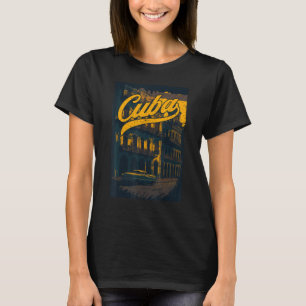 Retro Cuba City Vintage Cubaanse trots Caribisch s T-shirt