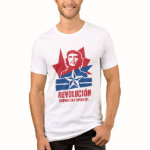 Retro Cubaanse Poster Stijl – Rood, Blauw & Witte