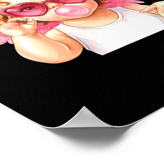 Retro Cud 67 Meme Bubblegum Funny Six Seven Valent Poster (Hoek)