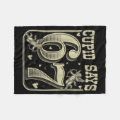 Retro Cud Says 67 Funny 67 Valentine Couple Matchi Fleece Deken (Voorkant (Horizontaal))