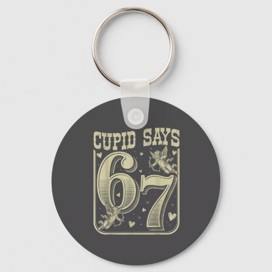 Retro Cud Says 67 Funny 67 Valentine Couple Matchi Sleutelhanger (Voorkant)