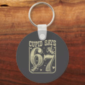 Retro Cud Says 67 Funny 67 Valentine Couple Matchi Sleutelhanger (Voorkant)