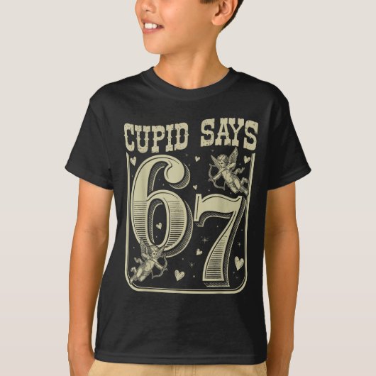 Retro Cud Says 67 Funny 67 Valentine Couple Matchi T-shirt (Voorkant)