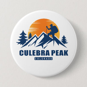 Retro Culebra Peak Hike T-shirt Ronde Button 7,6 Cm