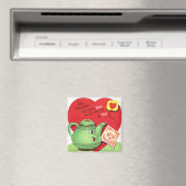 Retro Cup of Tea Valentijn Magneet (Insitu (Vaatwasser))