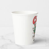 Retro Cup van Cheer Hot Chocolate Vakantie Papieren Bekers (Rechts)